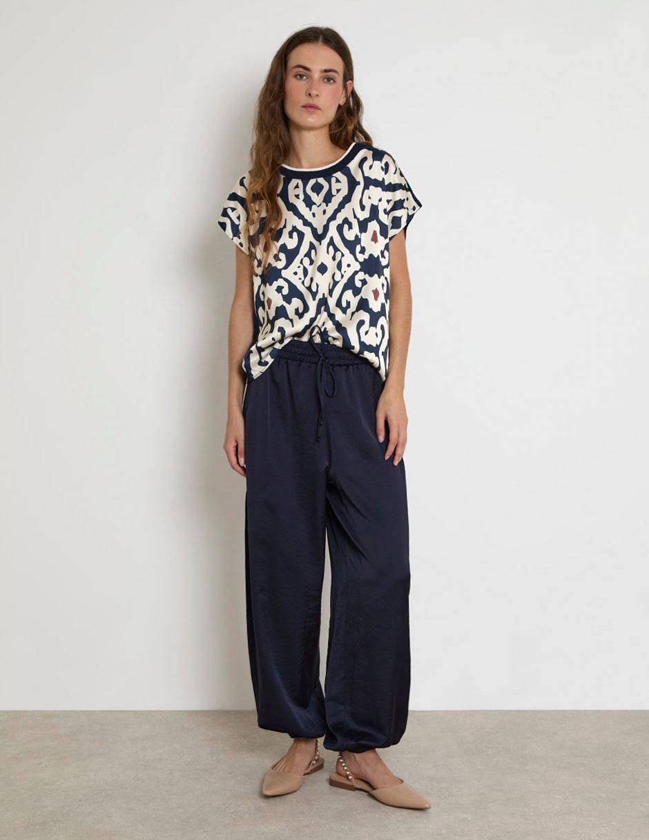 Blusa manga corta para mujer 3