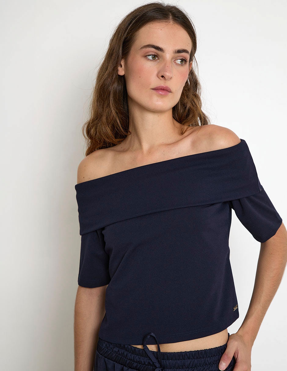 Blusa manga corta para mujer