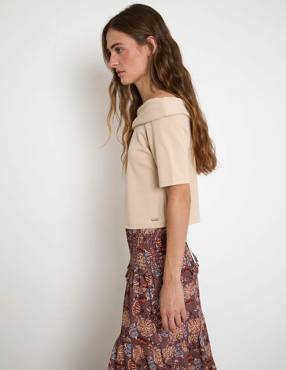 Blusa manga corta para mujer 5