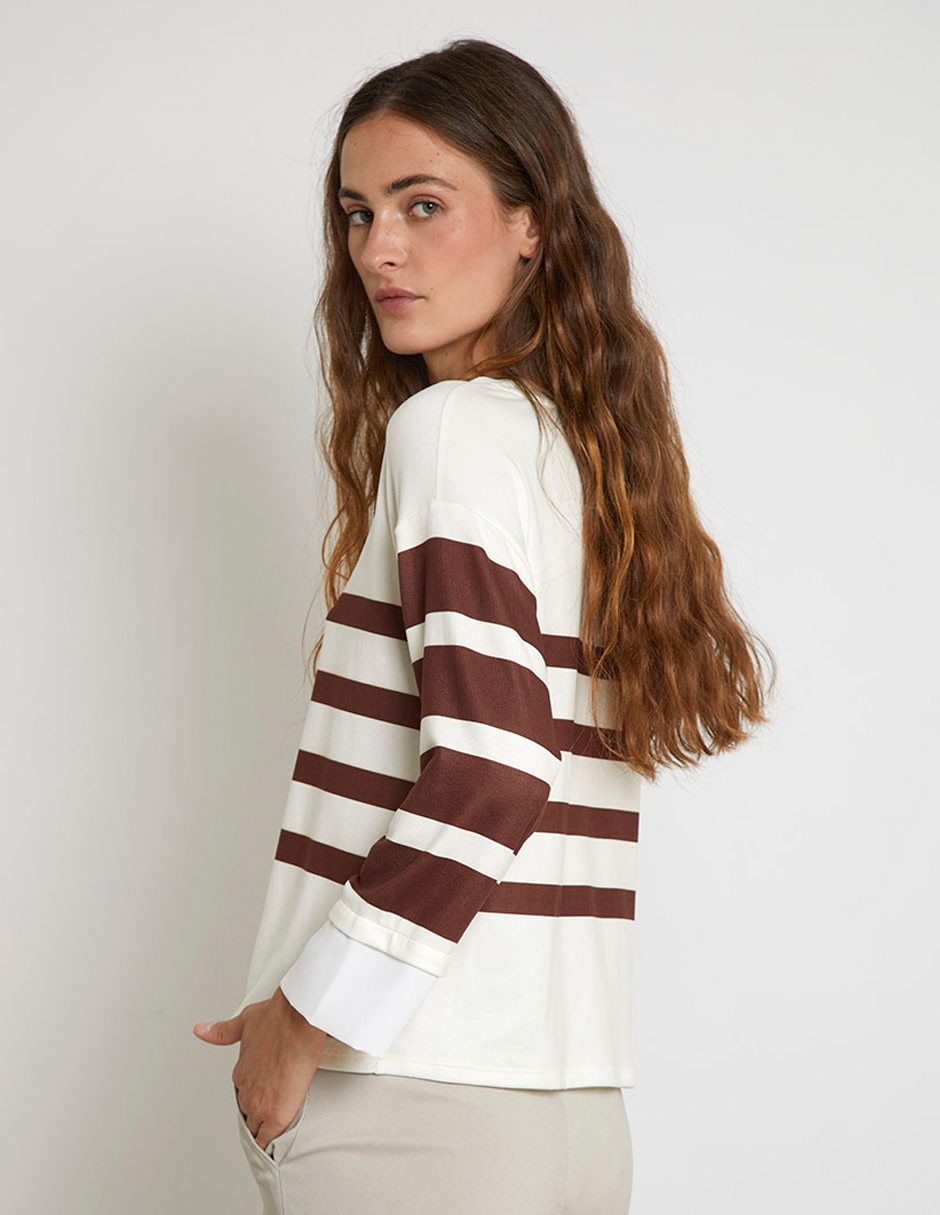 Suéter cuello redondo para mujer 2