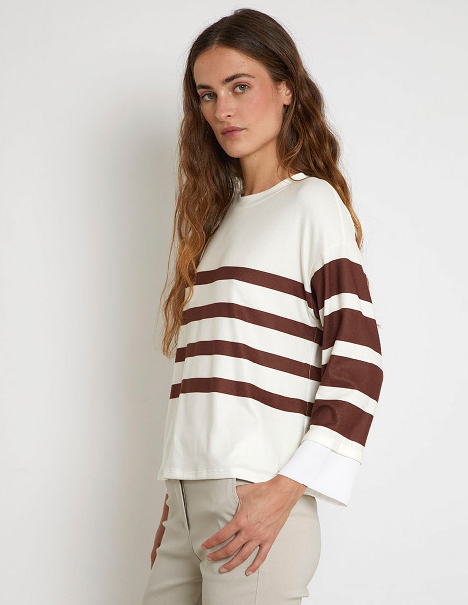 Suéter cuello redondo para mujer 5