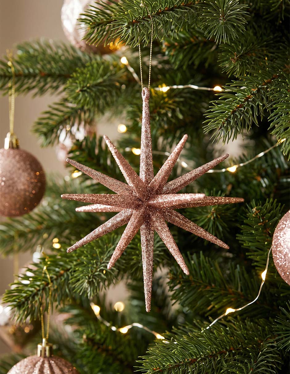 Ornamento navideño estrella Christmas Spirit Ornamento navideño estrella Christmas Spirit