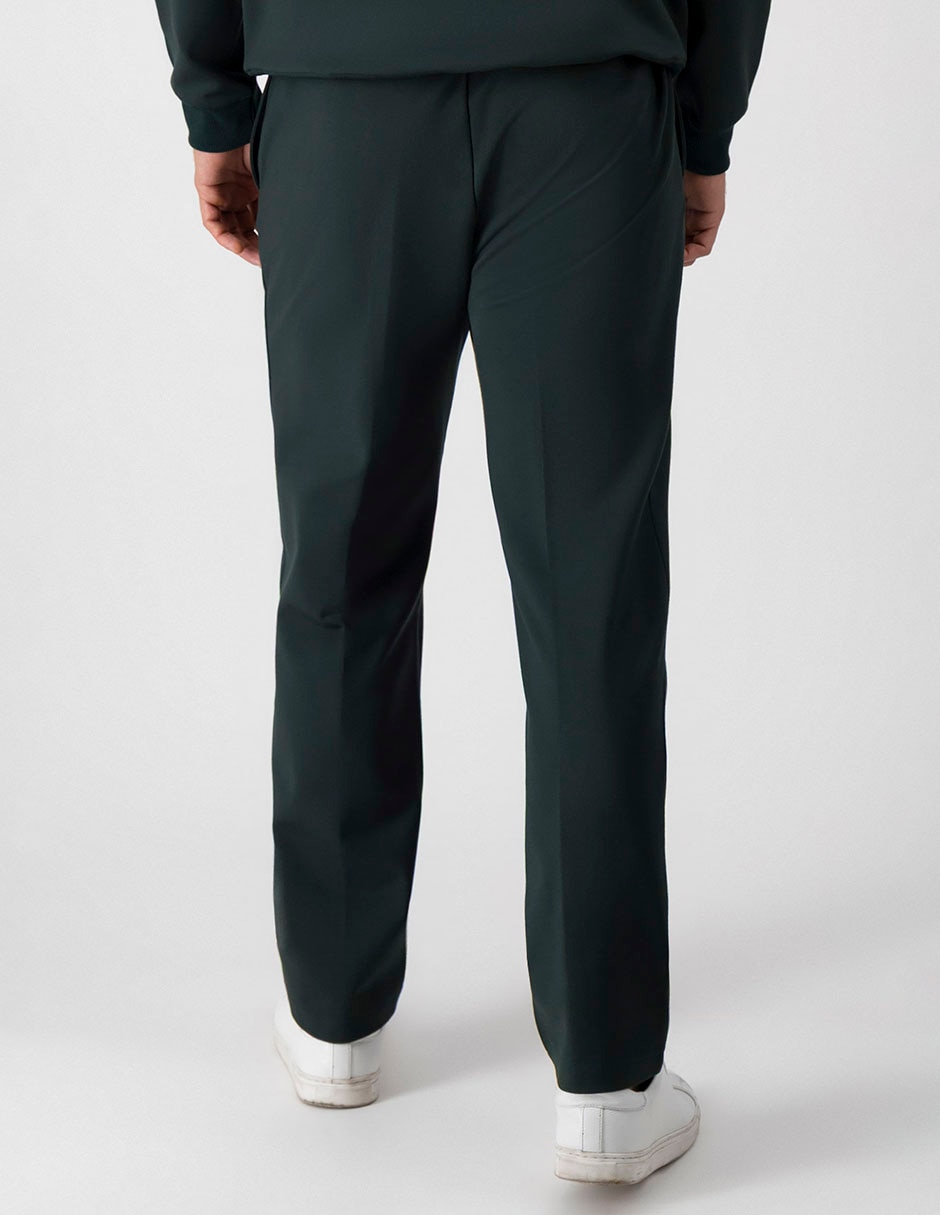 Pantalón Casual Regular Regular Calderoni De Poliéster, Viscosa Y Spandex Para Hombre