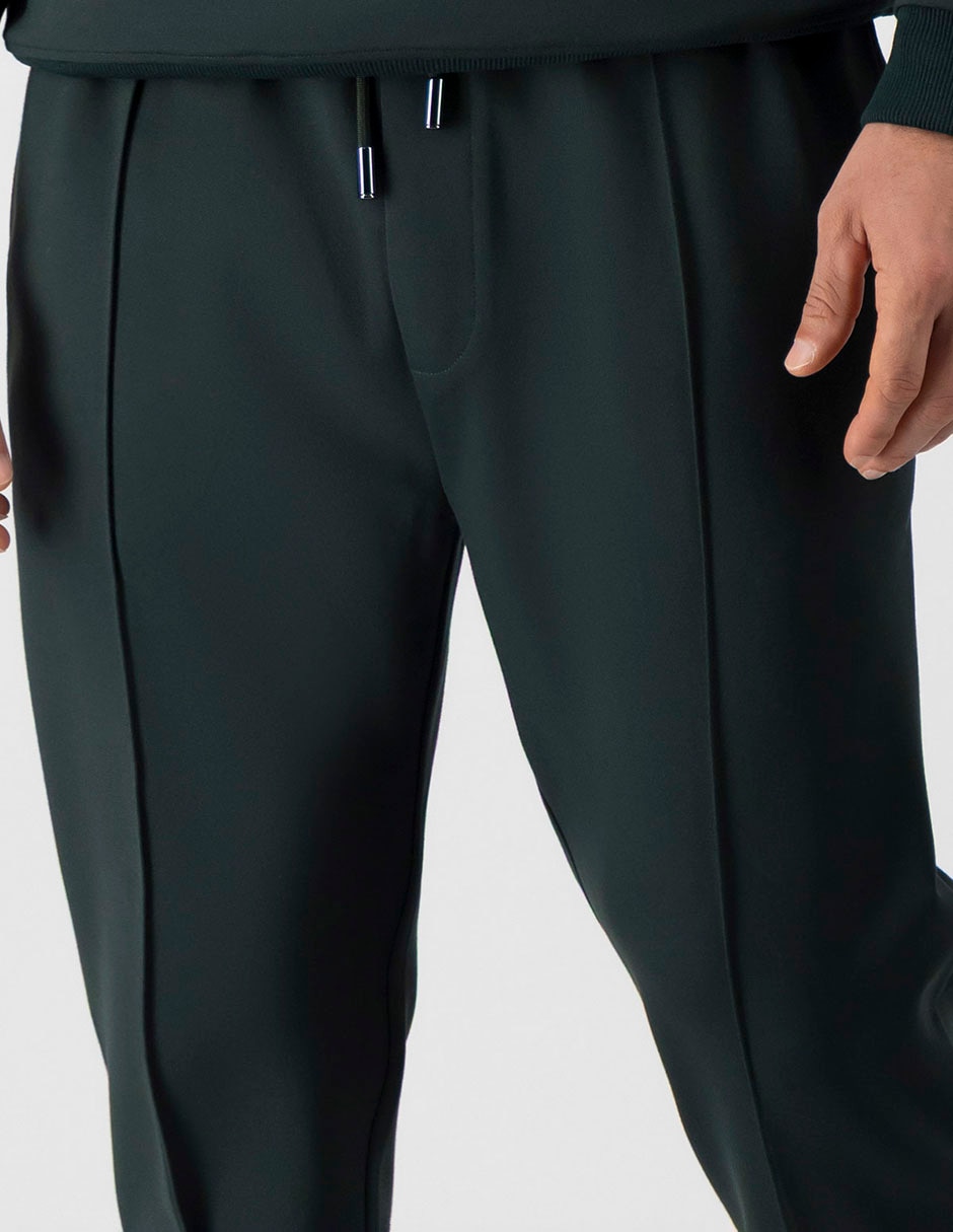 Pantalón Casual Regular Regular Calderoni De Poliéster, Viscosa Y Spandex Para Hombre