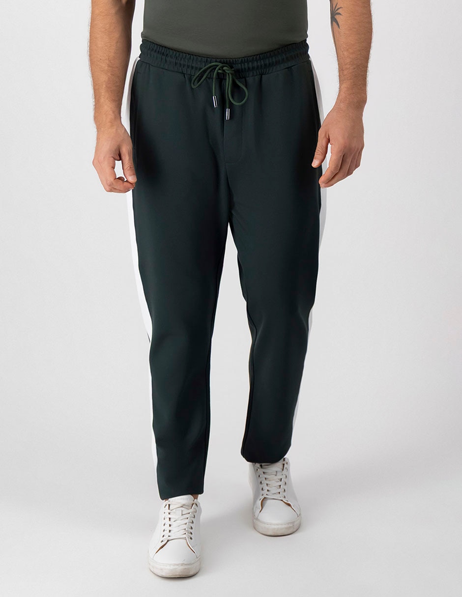 Pantalón Casual Regular Regular De Poliéster, Viscosa Y Spandex Para Hombre
