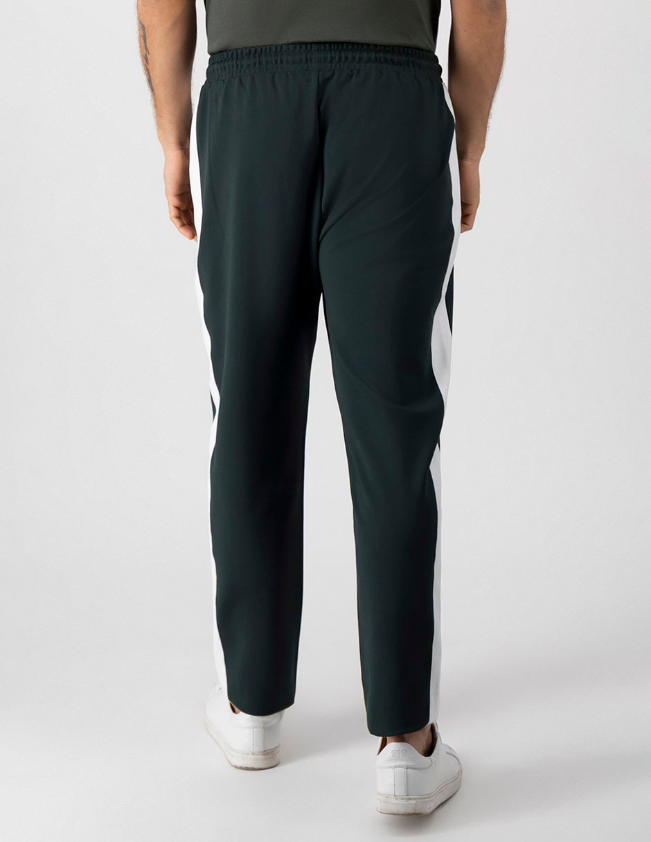 Pantalón Casual Regular Regular Calderoni De Poliéster, Viscosa Y Spandex Para Hombre