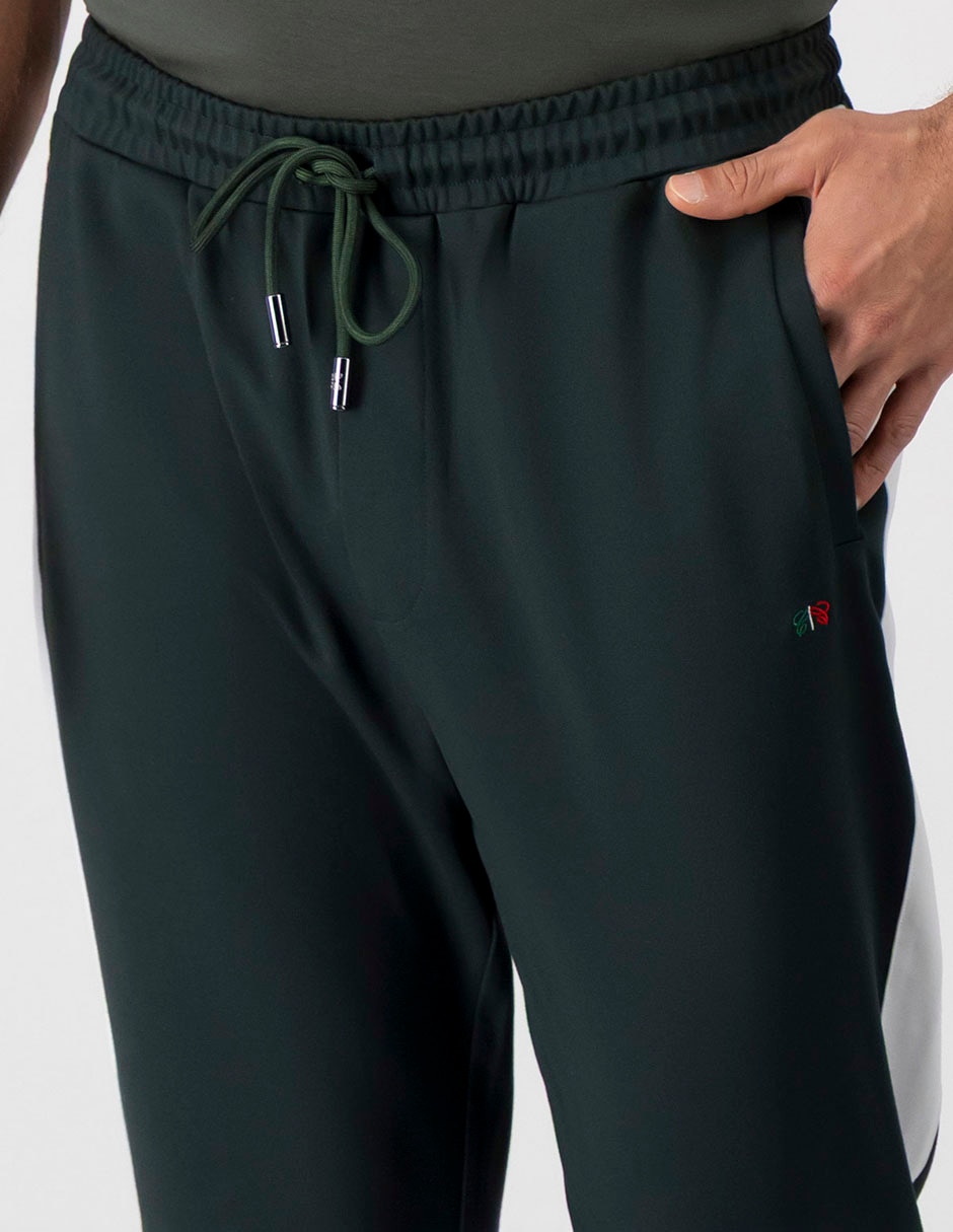 Pantalón Casual Regular Regular Calderoni De Poliéster, Viscosa Y Spandex Para Hombre