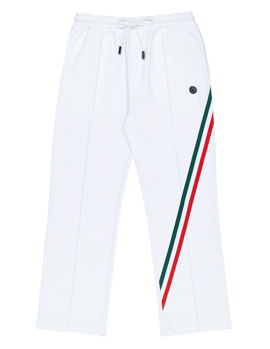 Pantalón Casual Regular Regular Calderoni De Poliéster, Viscosa Y Spandex Para Hombre