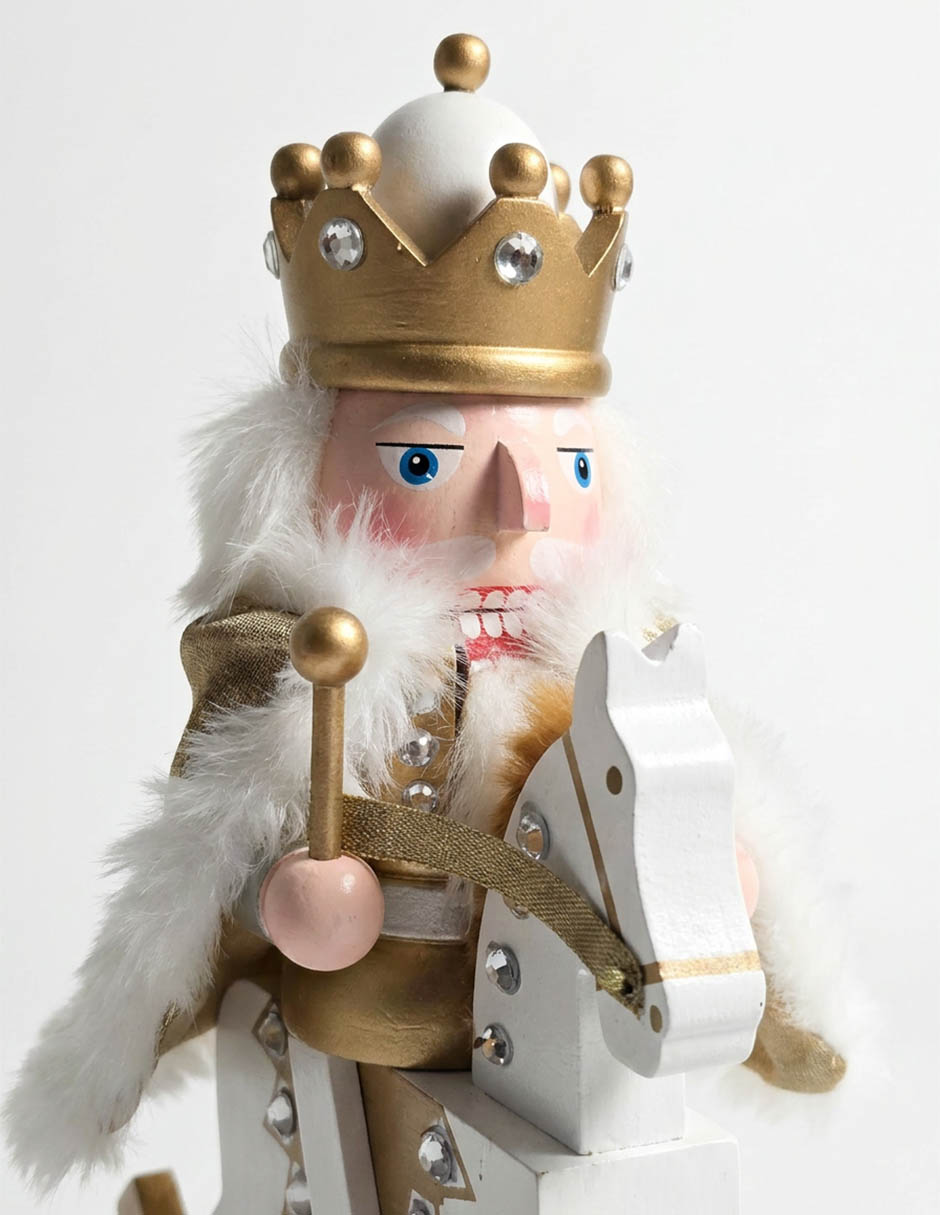 Figura decorativa navideña de cascanueces