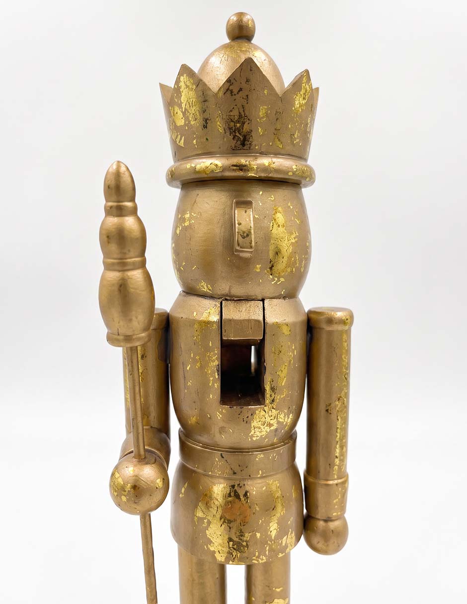 Figura decorativa navideña de cascanueces
