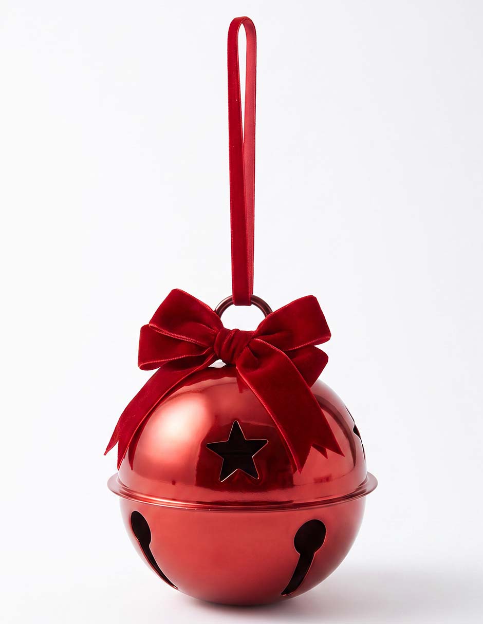 Ornamento navideño Cristmas Spirit cascabel rojo 1