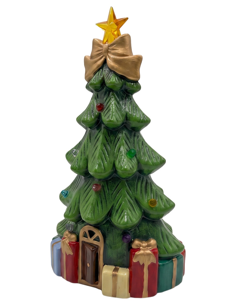Figura decorativa navideña de pino