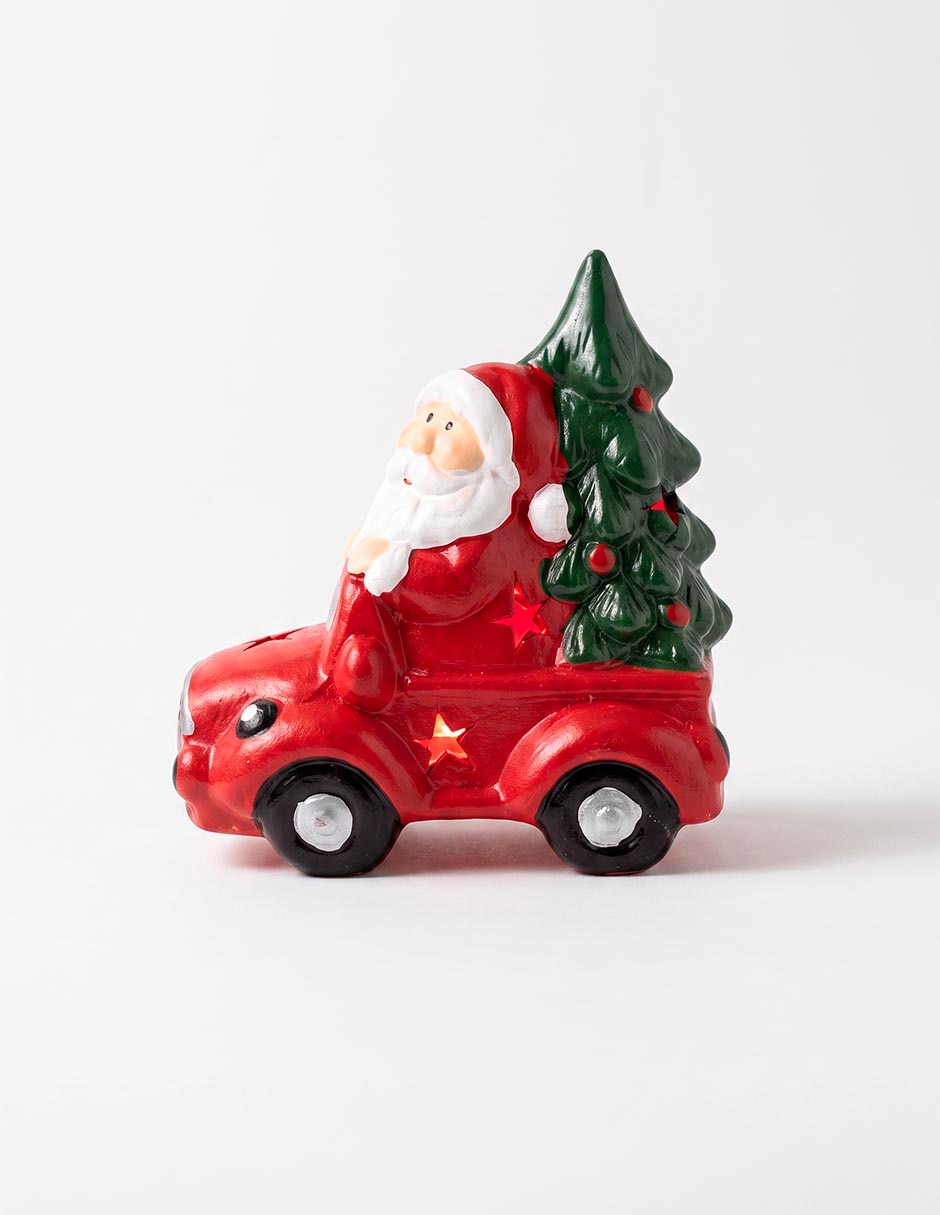 Figura decorativa de santa claus de resina 1