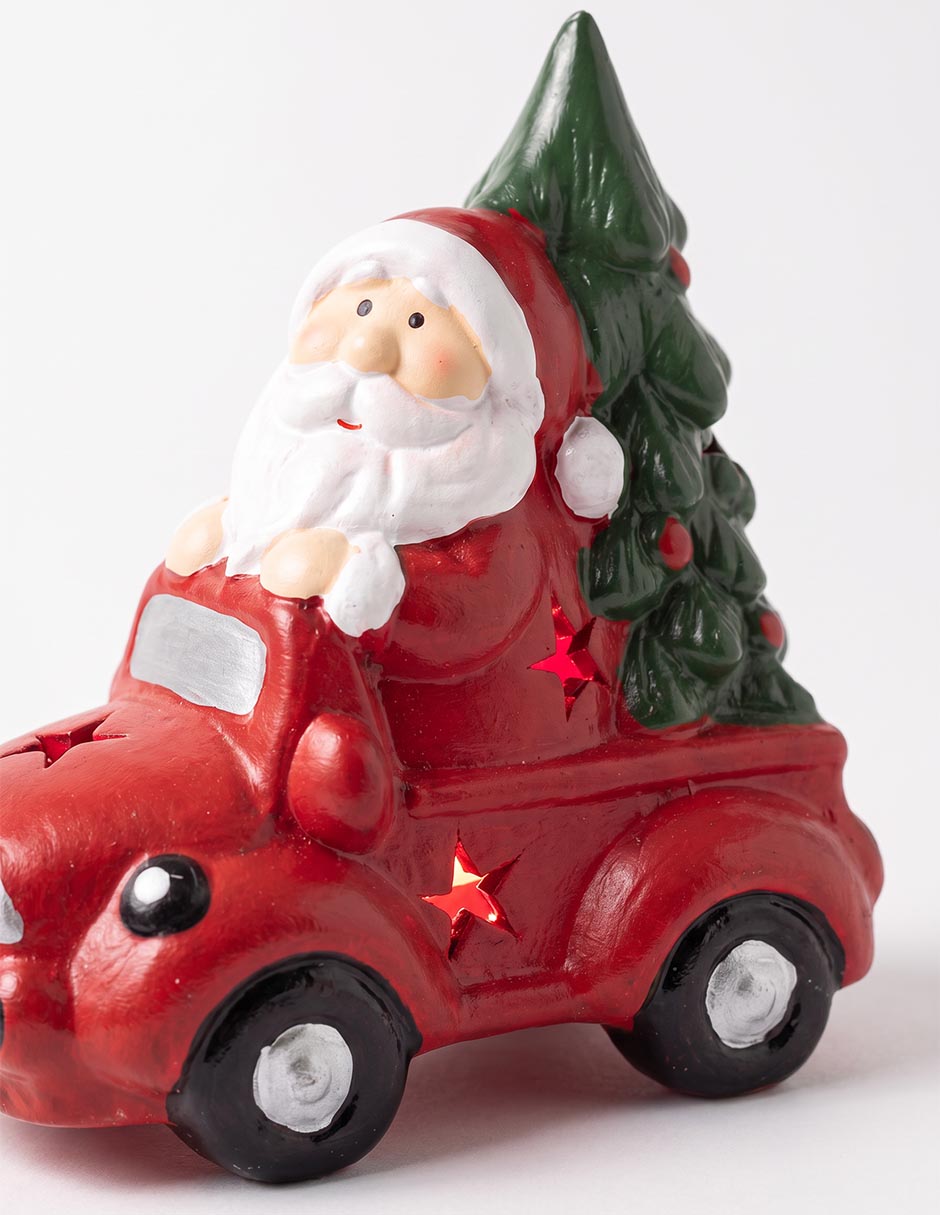Figura decorativa de santa claus de resina 3