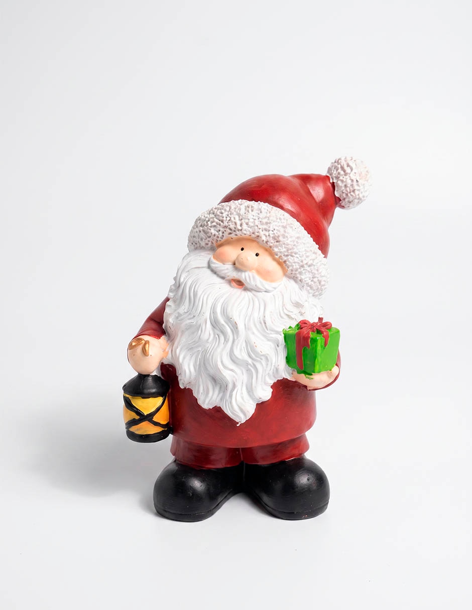 Figura decorativa navideña de santa claus de resina 1