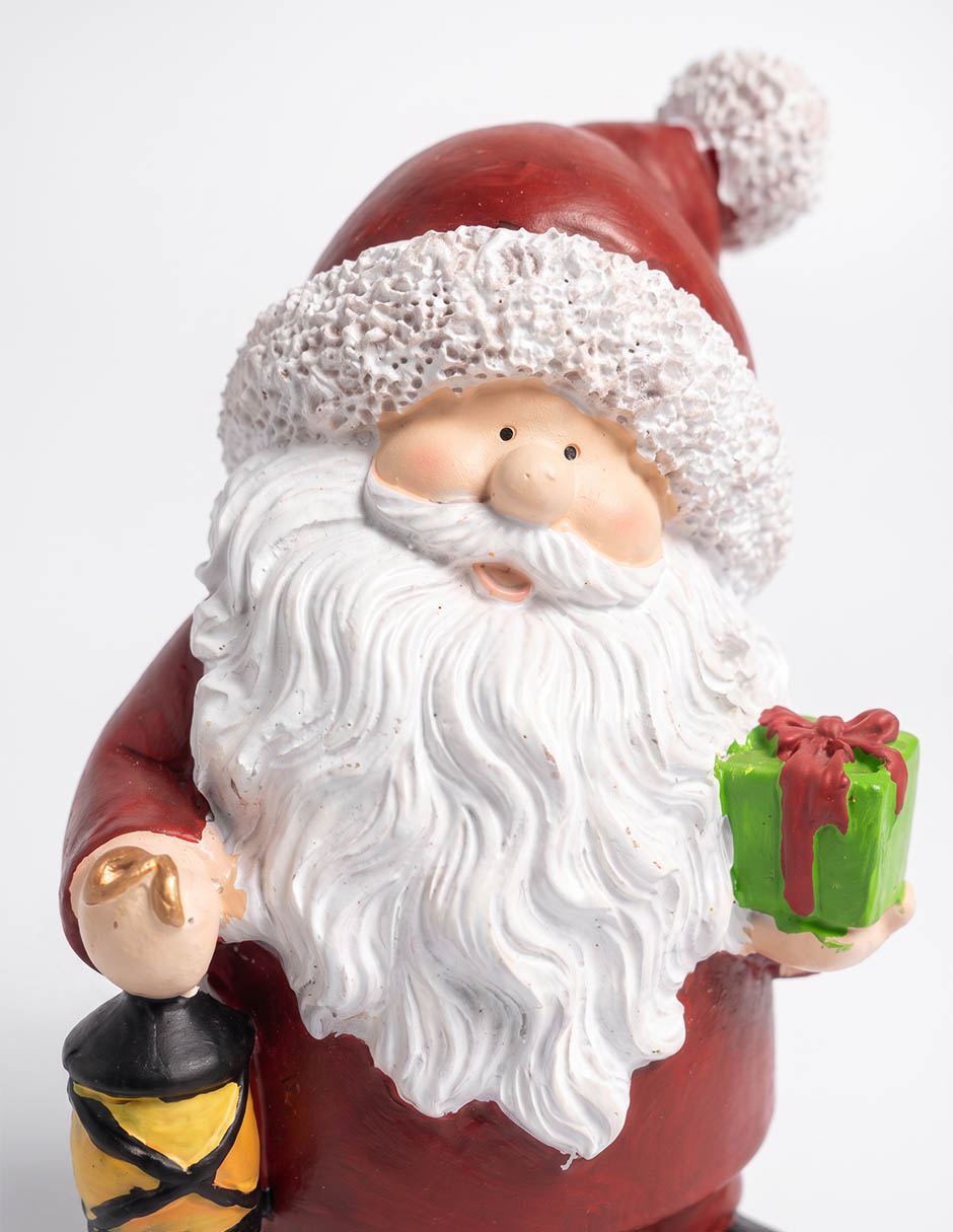 Figura decorativa navideña de santa claus de resina 3