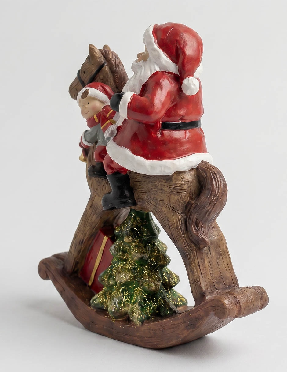 SANTA EN CABALLO CAFE 25 CM 3