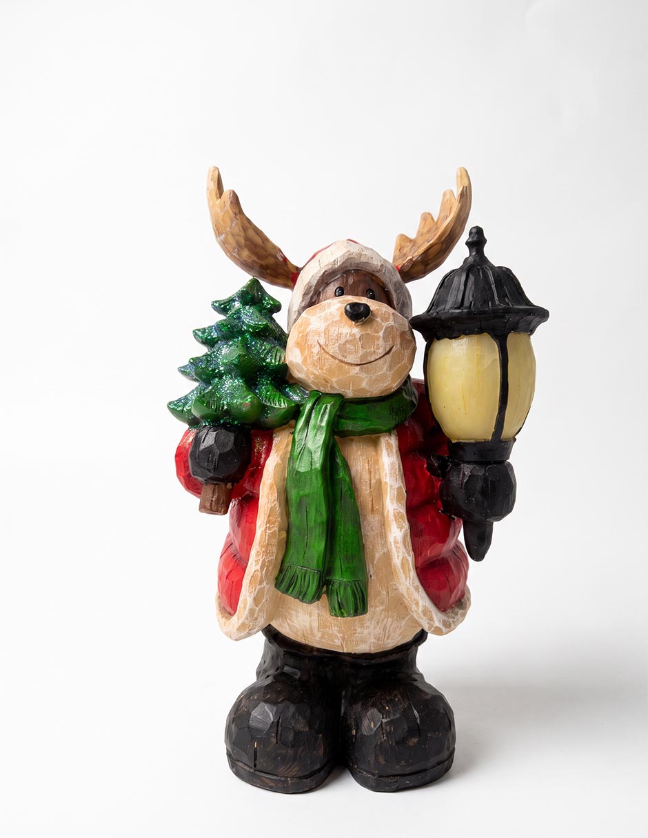 Figura decorativa navideña de reno 1