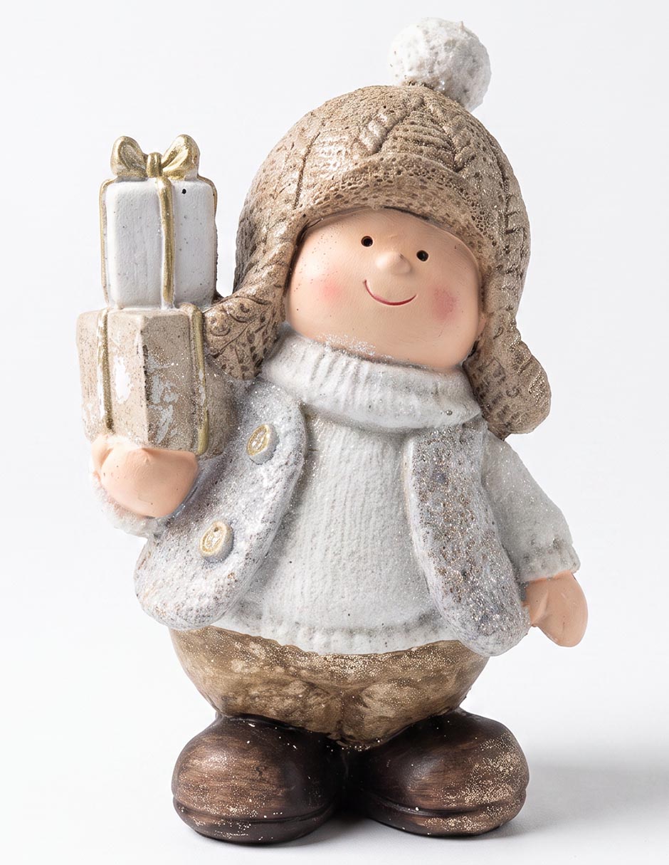 Figura decorativa navideña de cerámica 1