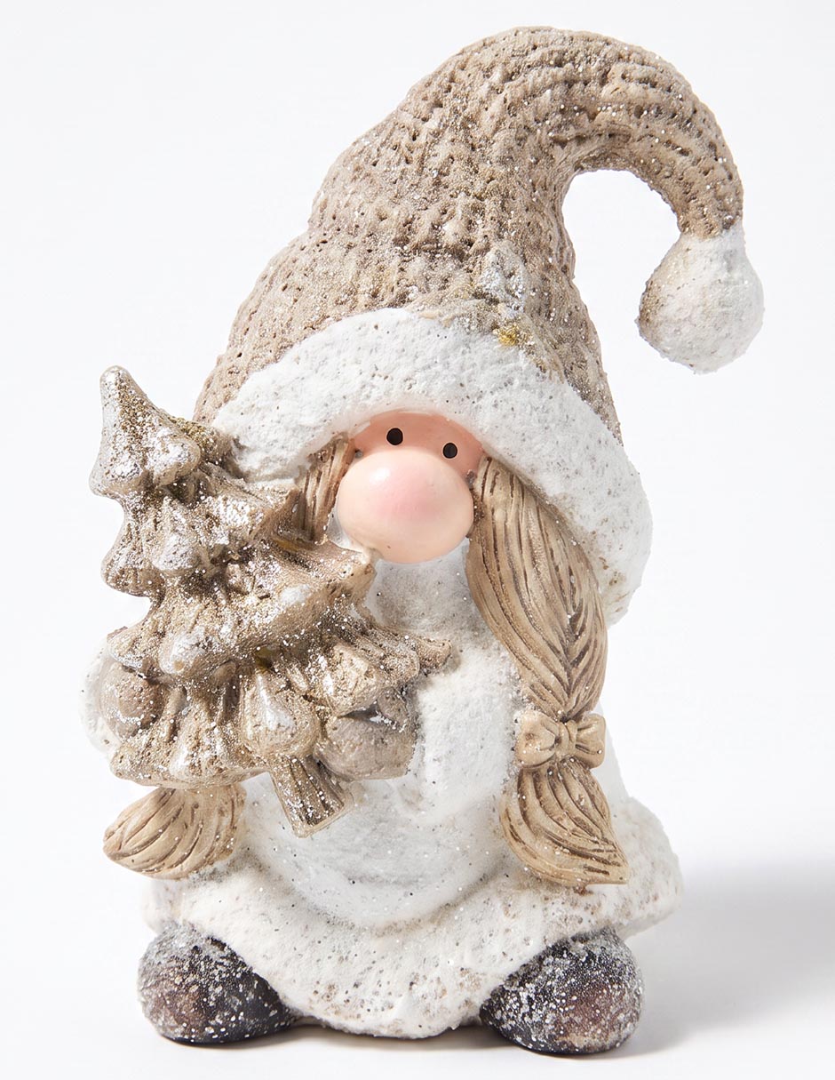 Figura decorativa navideña de gnomo 1