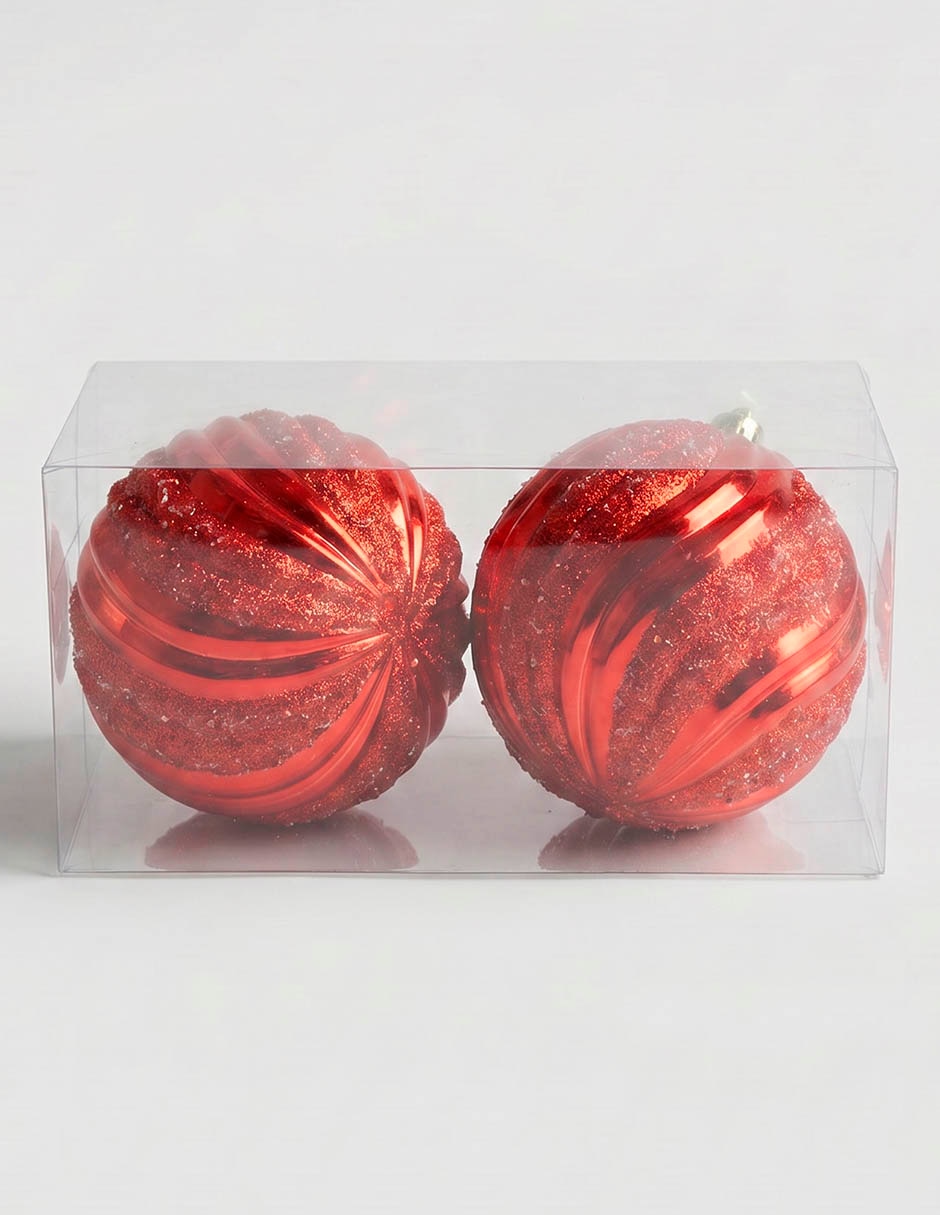 Set de esferas navideñas con 2 piezas 1