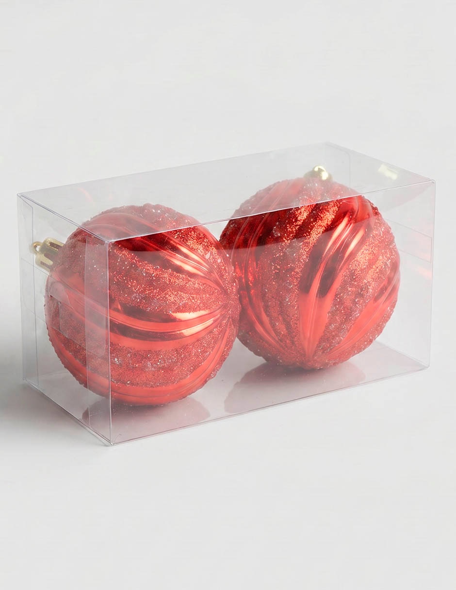 Set de esferas navideñas con 2 piezas 2