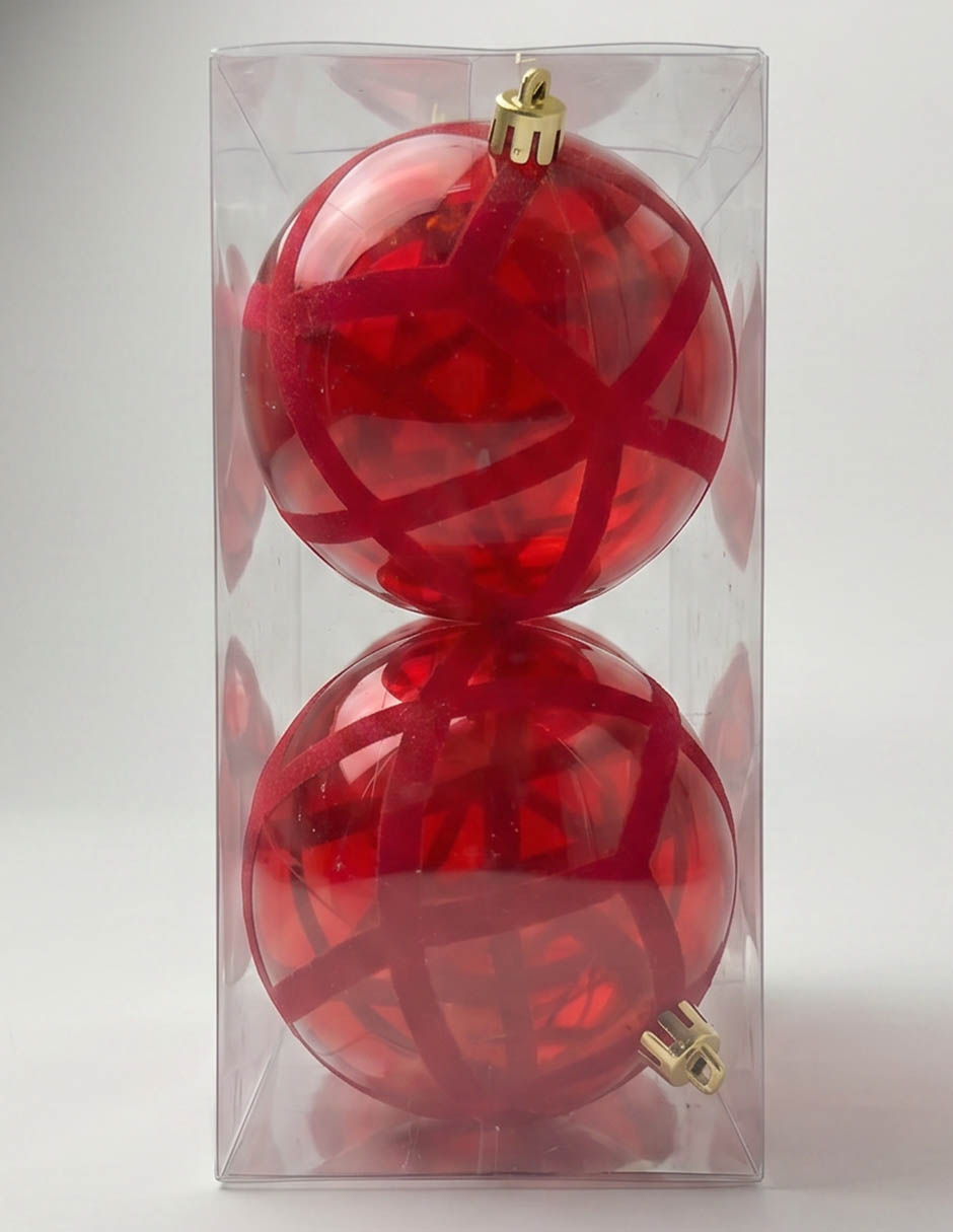Set de esferas navideñas con 4 piezas
