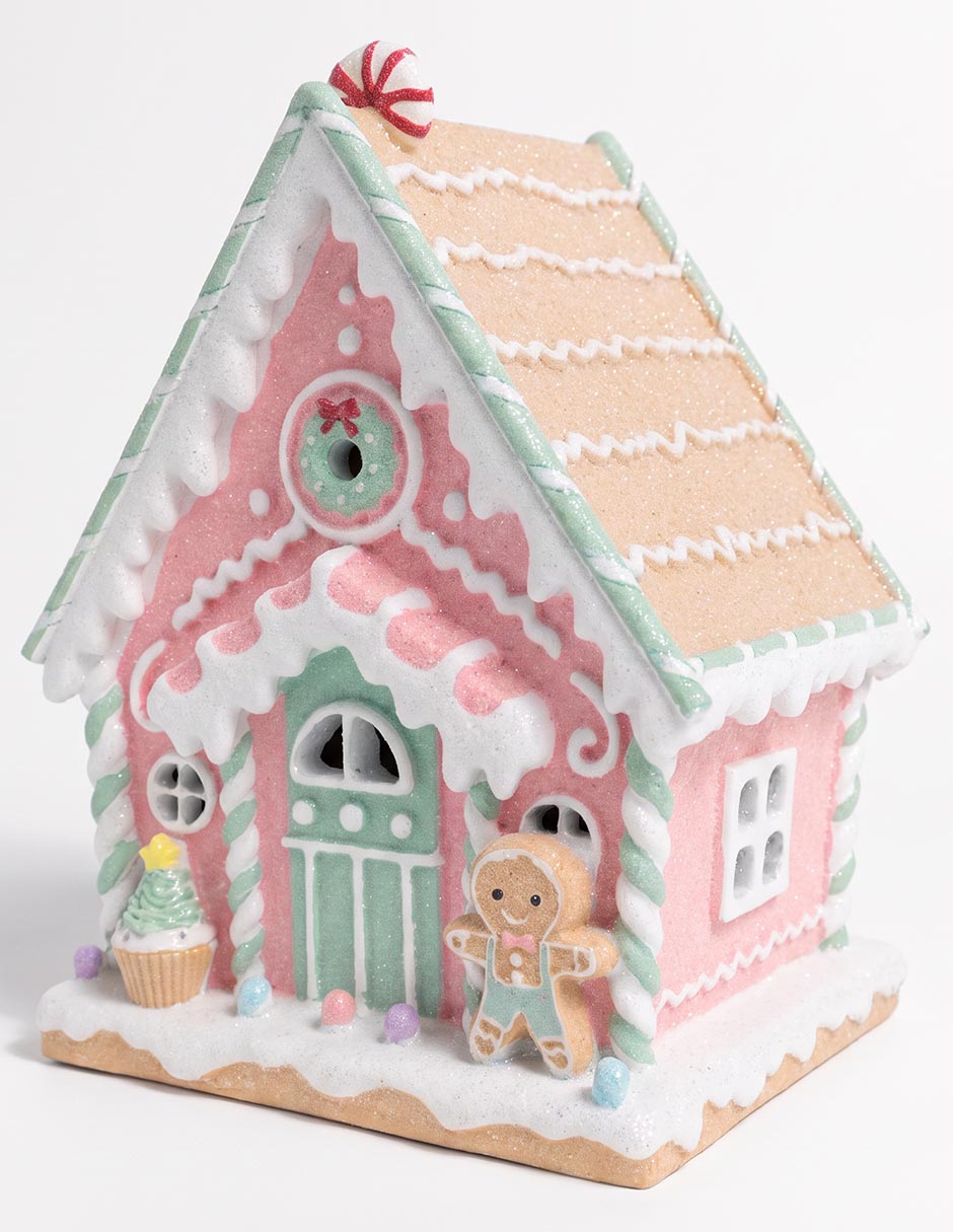 Figura decorativa navideña de casa 1
