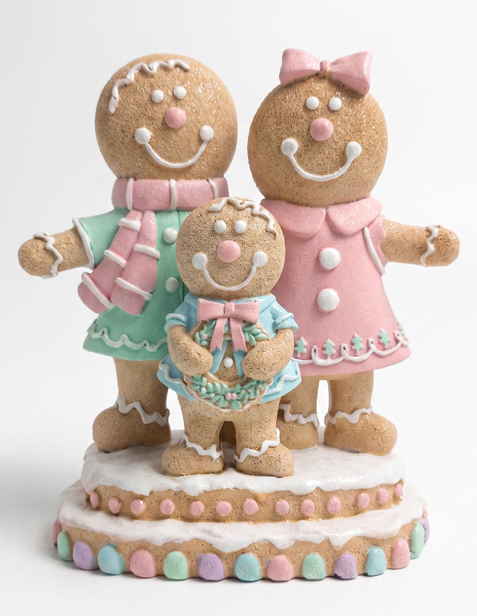 Figura decorativa navideña de muñeco jengibre 1