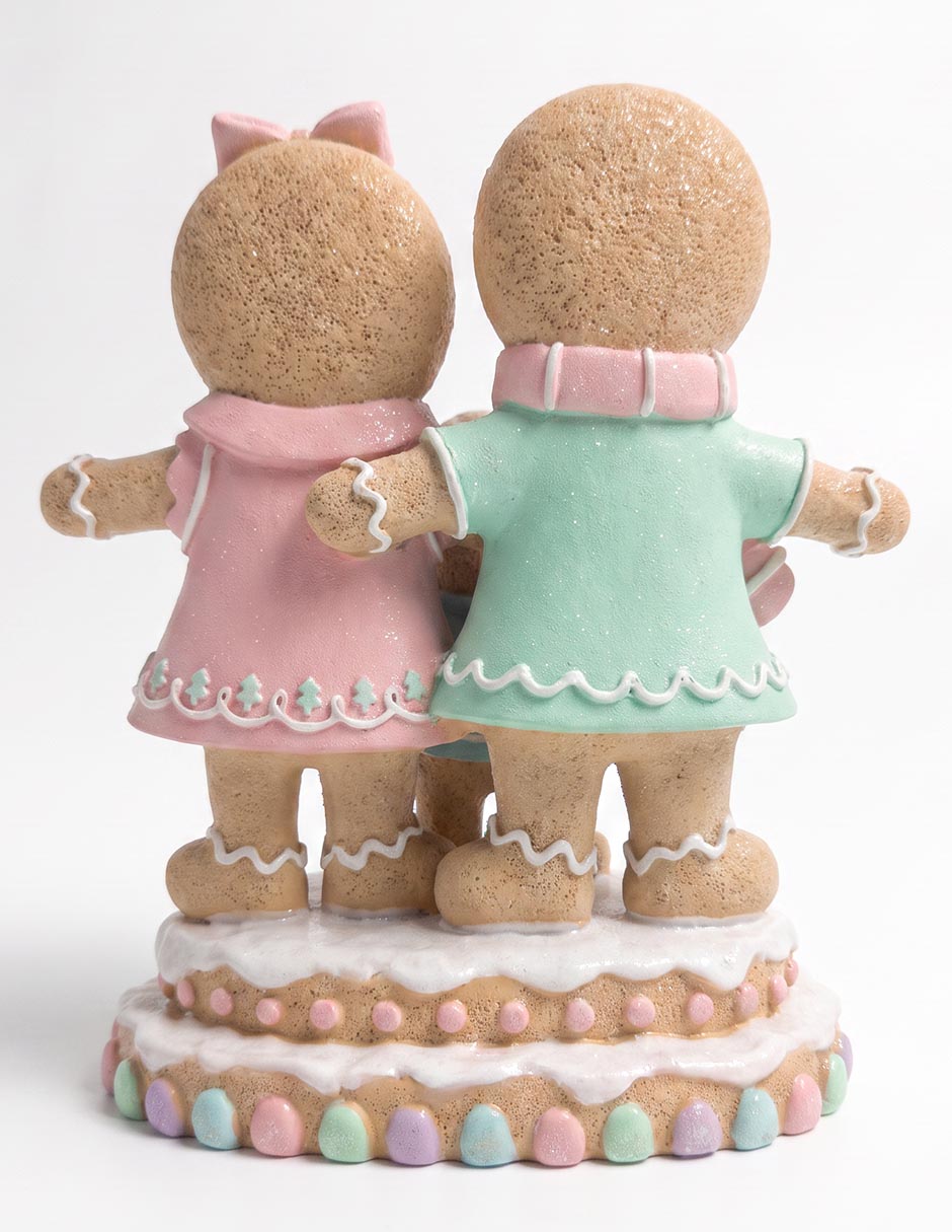 Figura decorativa navideña de muñeco jengibre 2