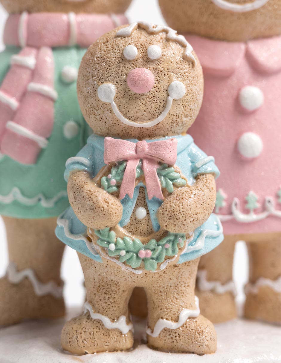 Figura decorativa navideña de muñeco jengibre Figura decorativa navideña de muñeco jengibre