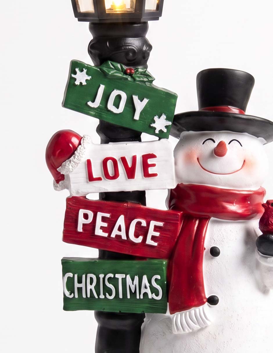 Figura decorativa navideña de Snowman
