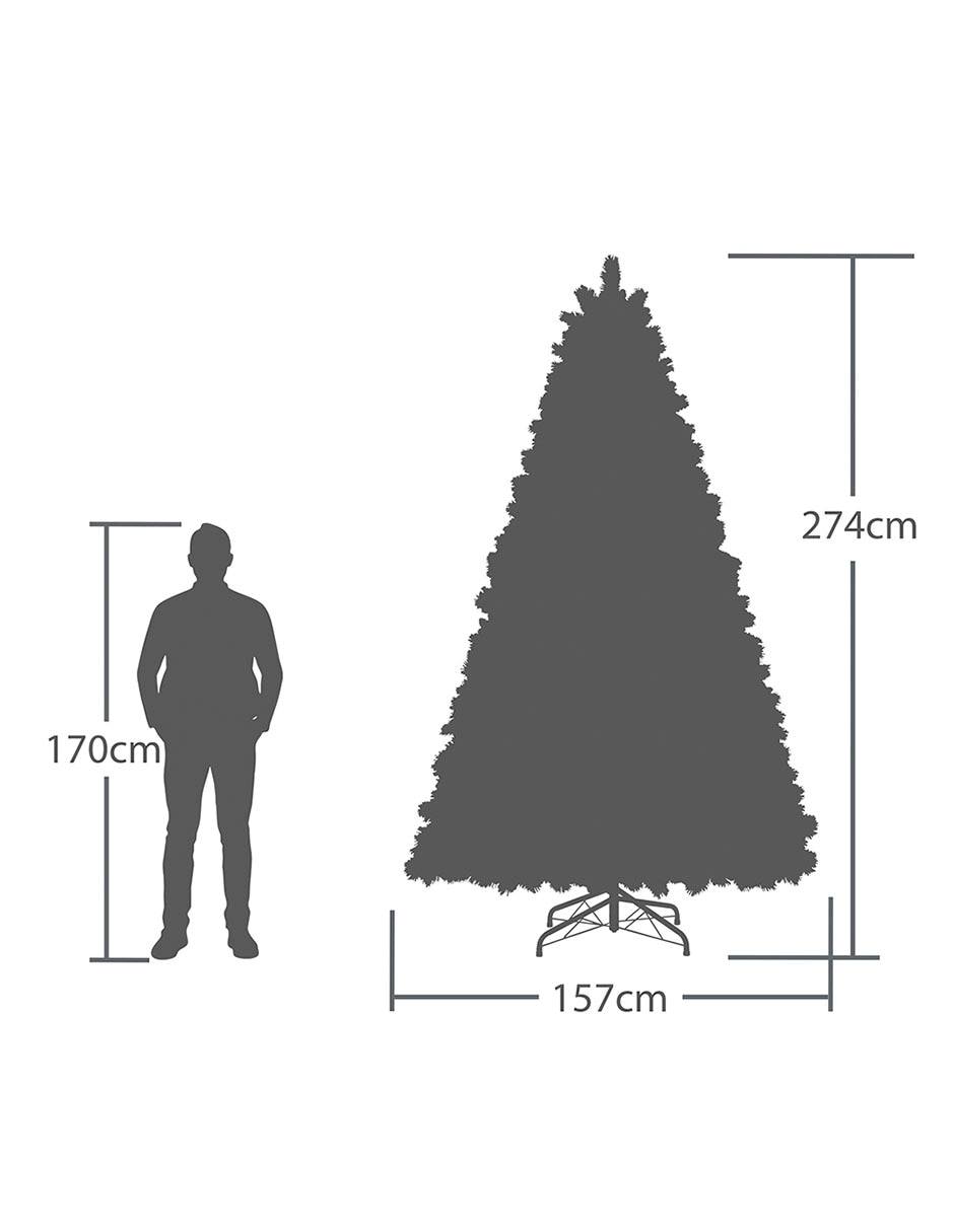 Árbol de navidad con 550 luces 5