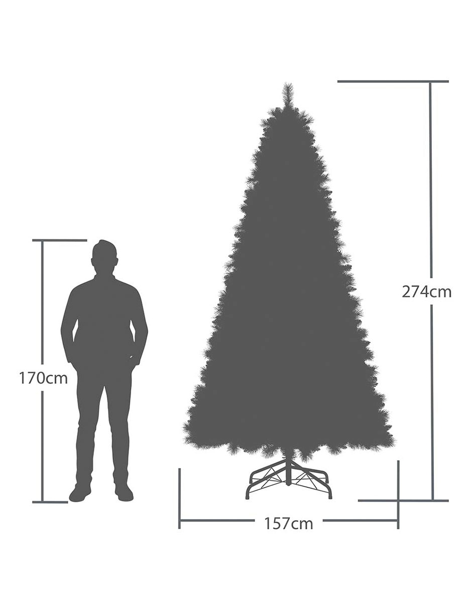 Árbol de navidad con 600 luces 7