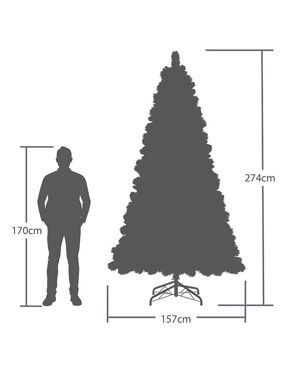 Árbol de navidad 600 luces 7