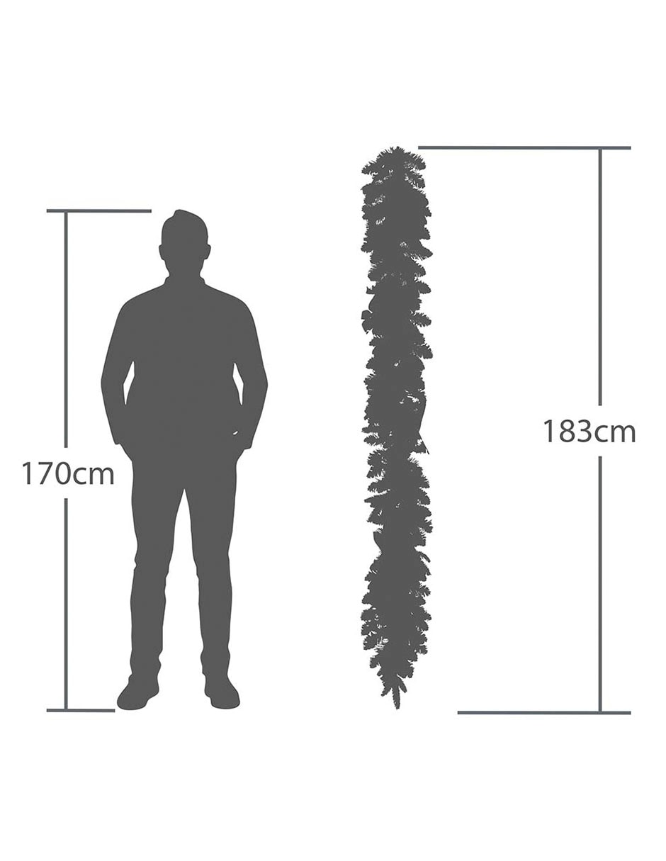 Guirnalda navideña 183 cm 4