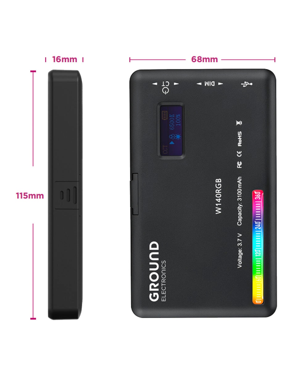 Lámpara para fotografía W140RGB 7