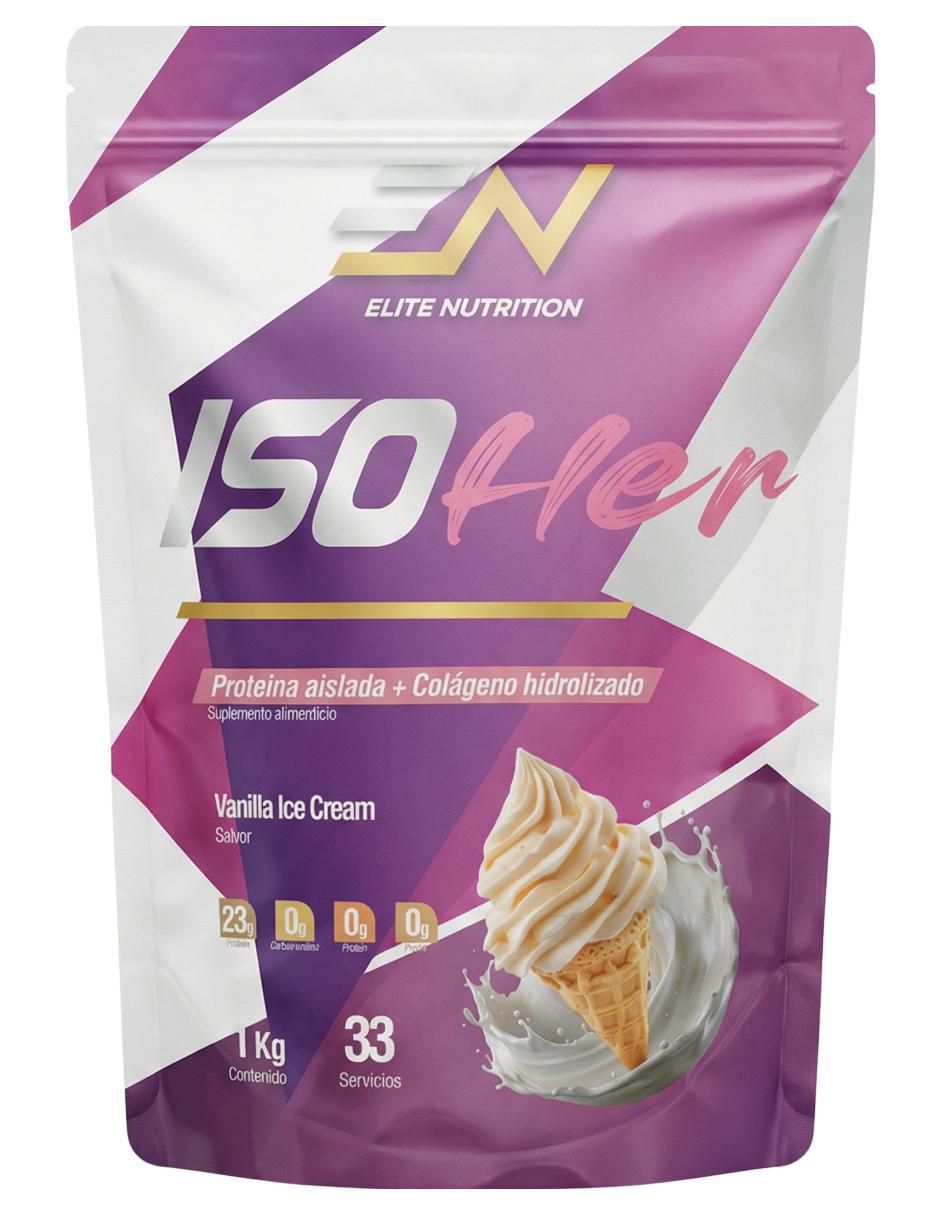 Iso her con proteína de suero de leche aislado sabor vainilla de 1 kg