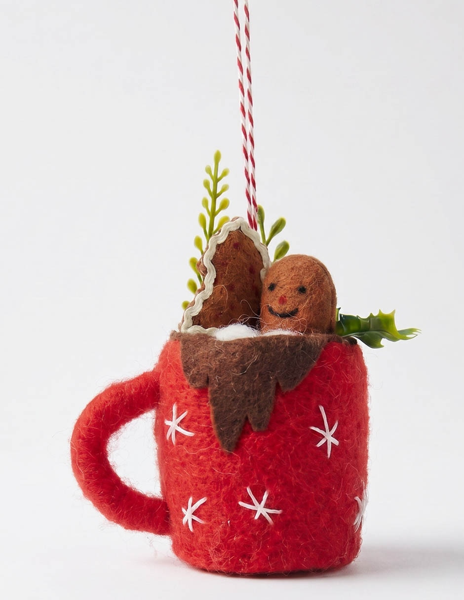 Ornamento navideño de taza 1