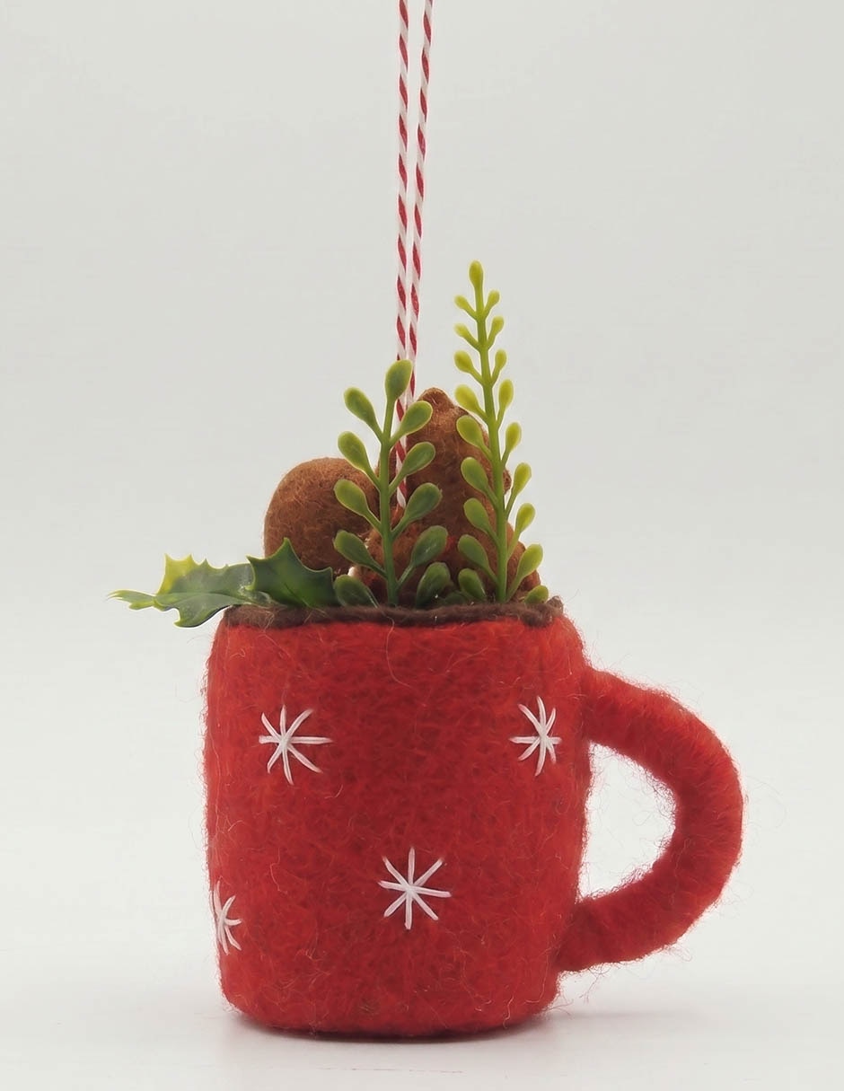 Ornamento navideño de taza 3