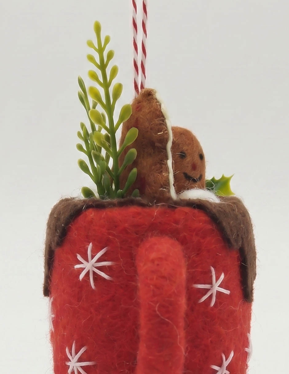 Ornamento navideño de taza
