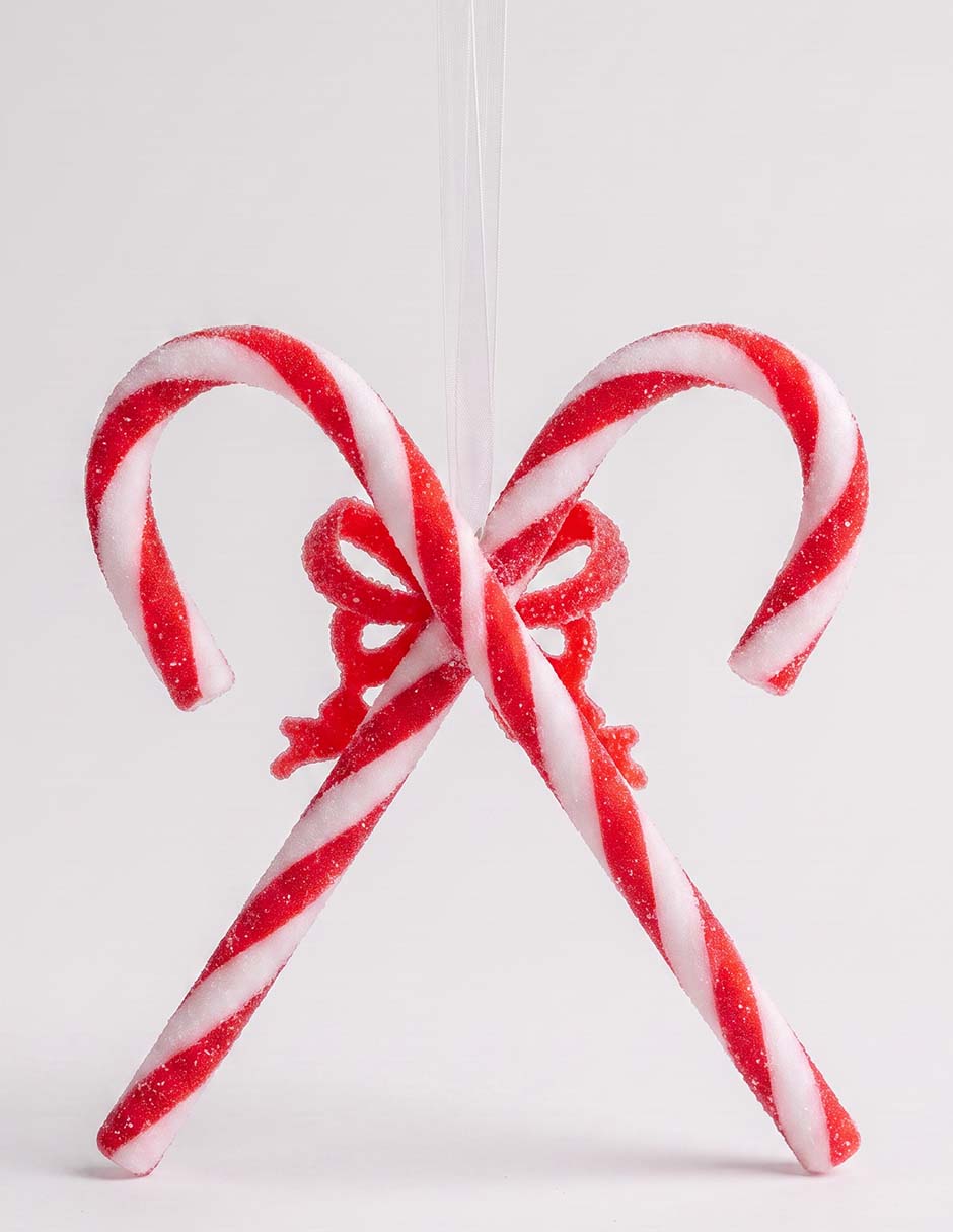 Ornamento navideño bastones christmas spirit 2