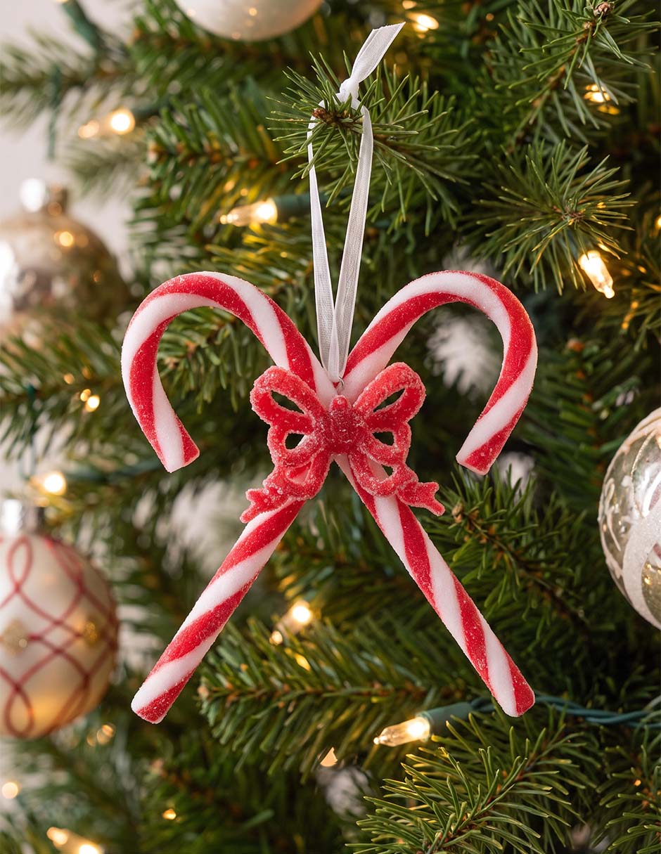 Ornamento navideño bastones christmas spirit
