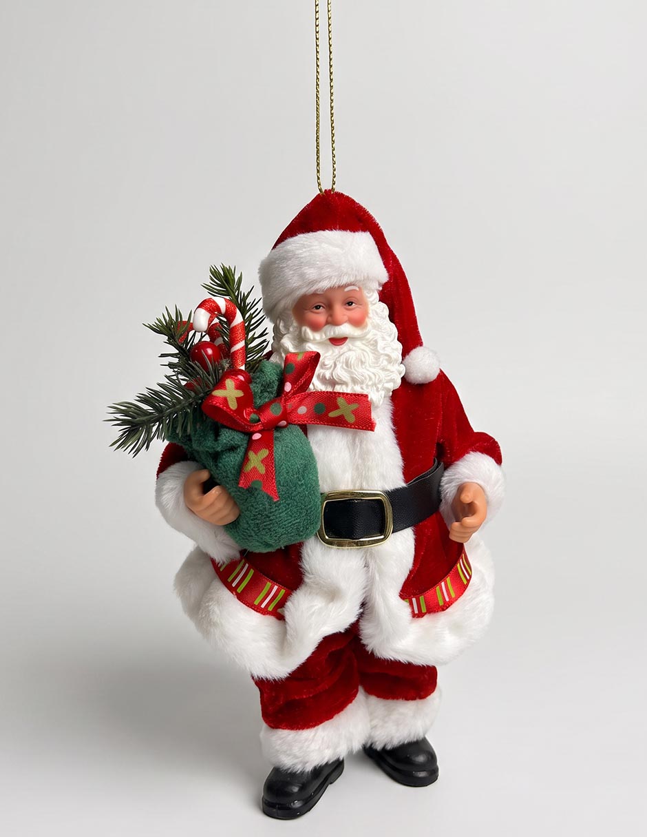 Ornamento navideño de santa claus 1