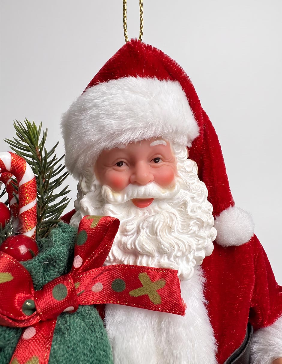 Ornamento navideño de santa claus 3