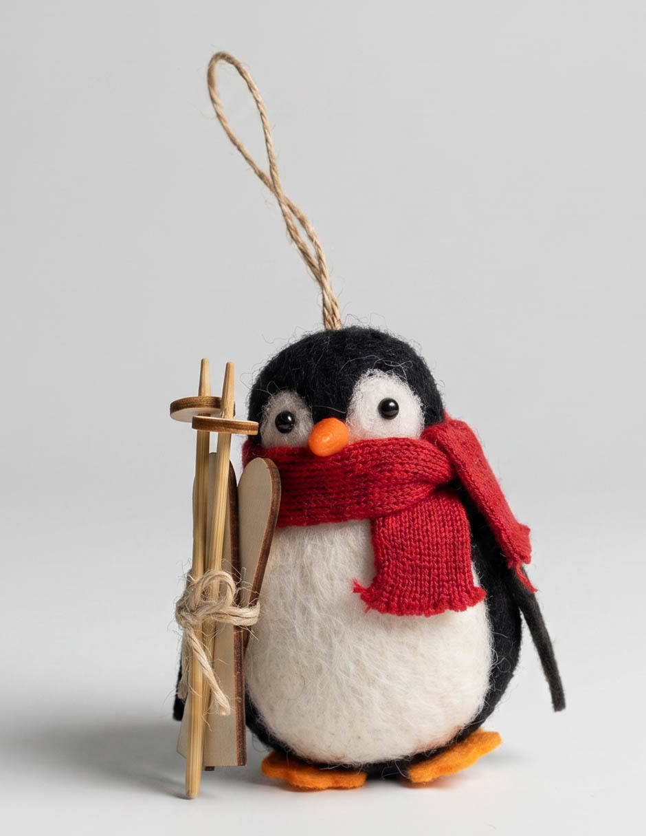 Ornamento navideño pingüino 1