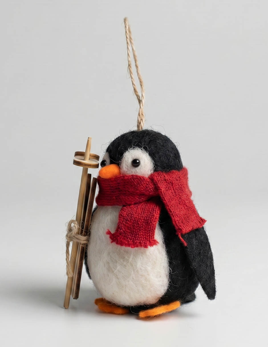 Ornamento navideño pingüino 2