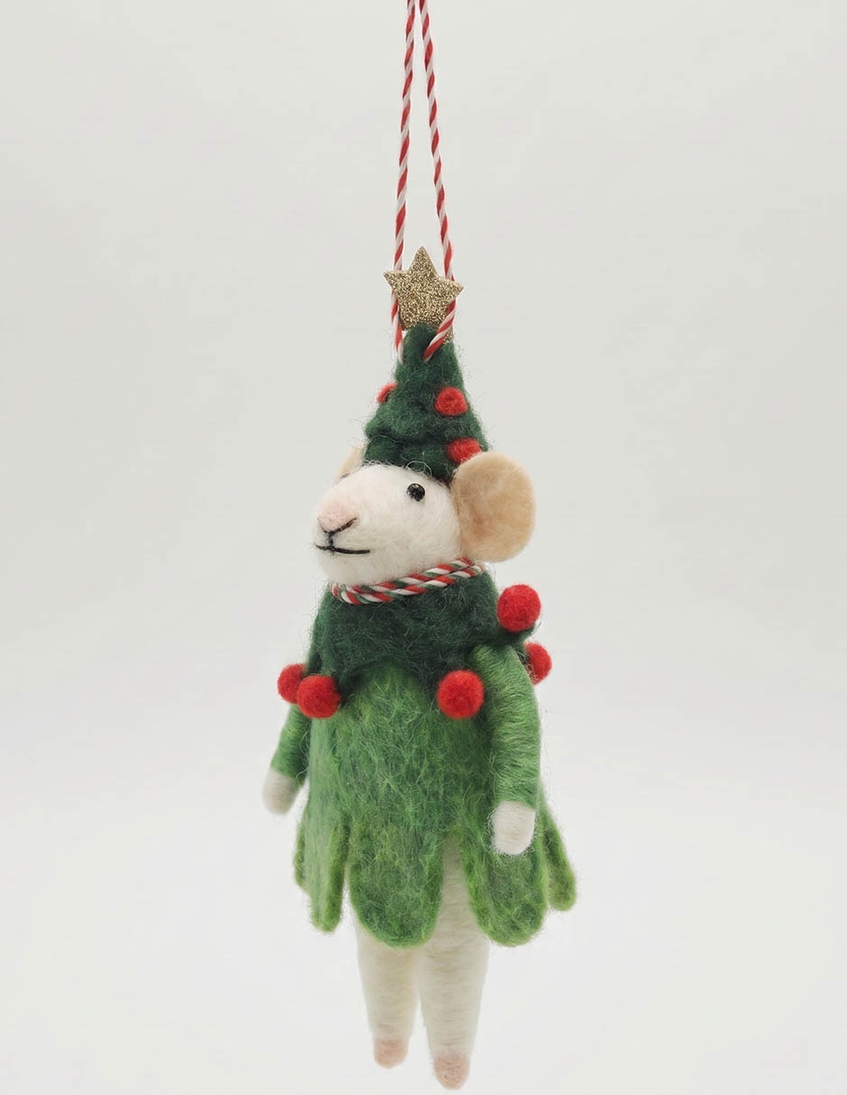 Figura decorativa navideña ratón 3