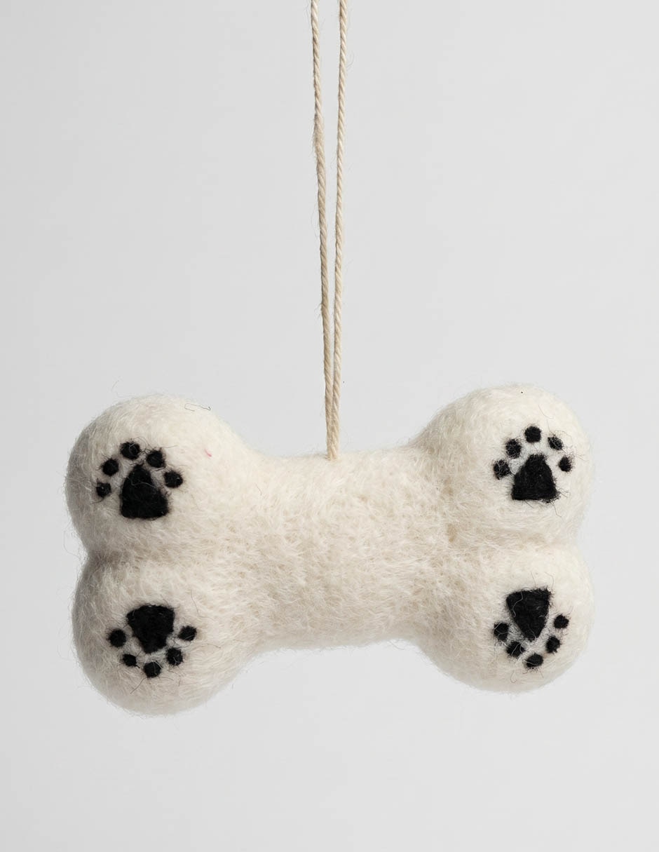 Ornamento navideño hueso 1