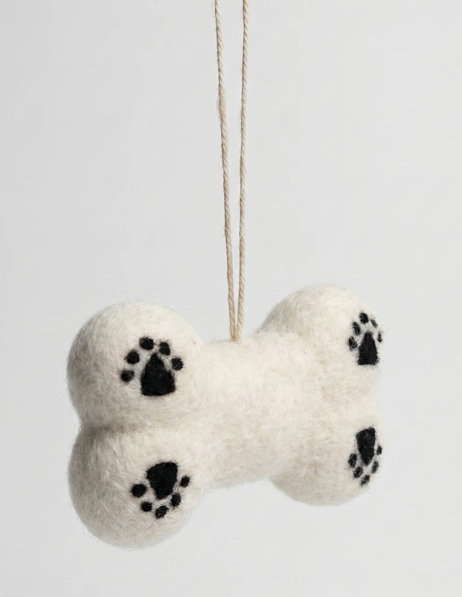 Ornamento navideño hueso 2